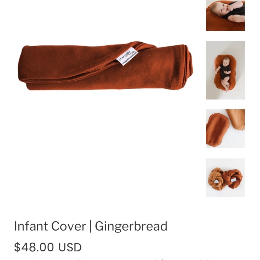 Excellent hardly used snuggle me cover in gingerbread